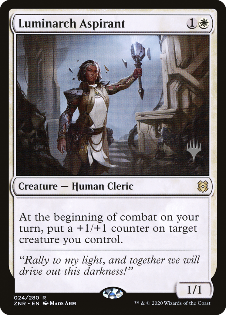 Luminarch Aspirant (Promo Pack) [Zendikar Rising Promos] | Grognard Games