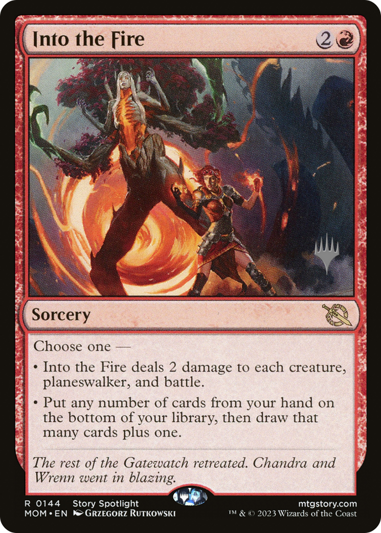 Into the Fire (Promo Pack) [March of the Machine Promos] | Grognard Games