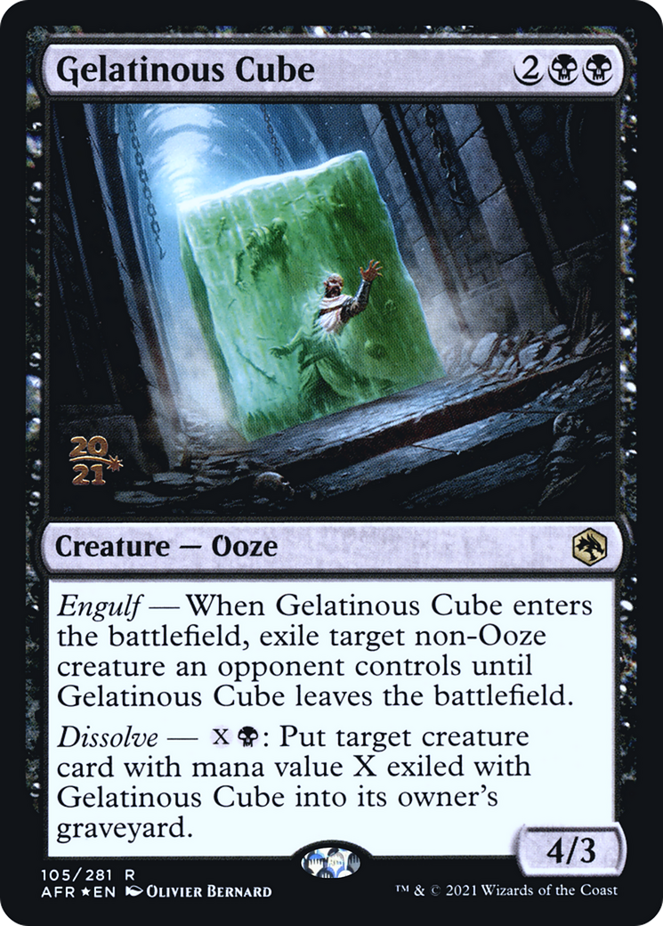 Gelatinous Cube [Dungeons & Dragons: Adventures in the Forgotten Realms Prerelease Promos] | Grognard Games