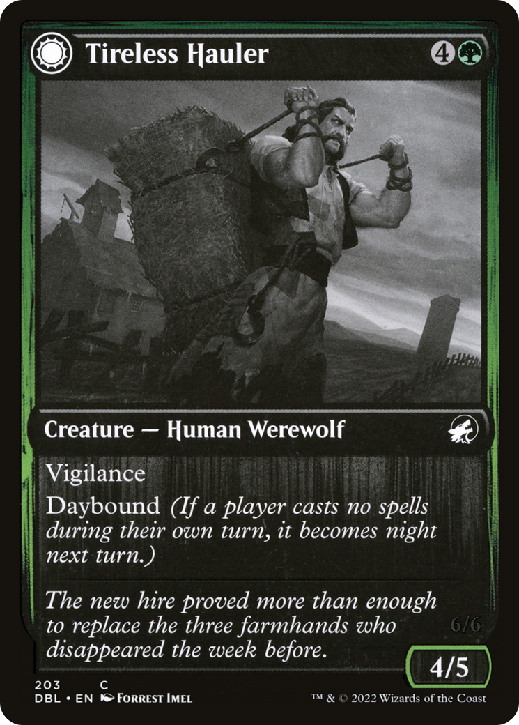 Tireless Hauler // Dire-Strain Brawler [Innistrad: Double Feature] | Grognard Games