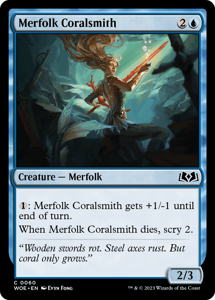 Merfolk Coralsmith [Wilds of Eldraine] | Grognard Games