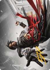 Ezio Auditore da Firenze Art Card (Gold-Stamped Signature) (ASACR-013) - Assassin's Creed Art Series (Borderless) | Grognard Games