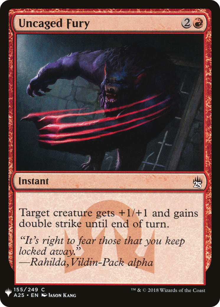 Uncaged Fury [Mystery Booster] | Grognard Games