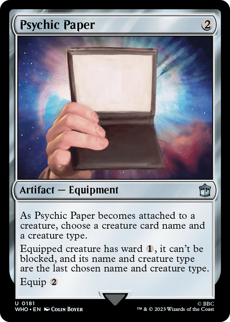 Psychic Paper [Doctor Who] | Grognard Games