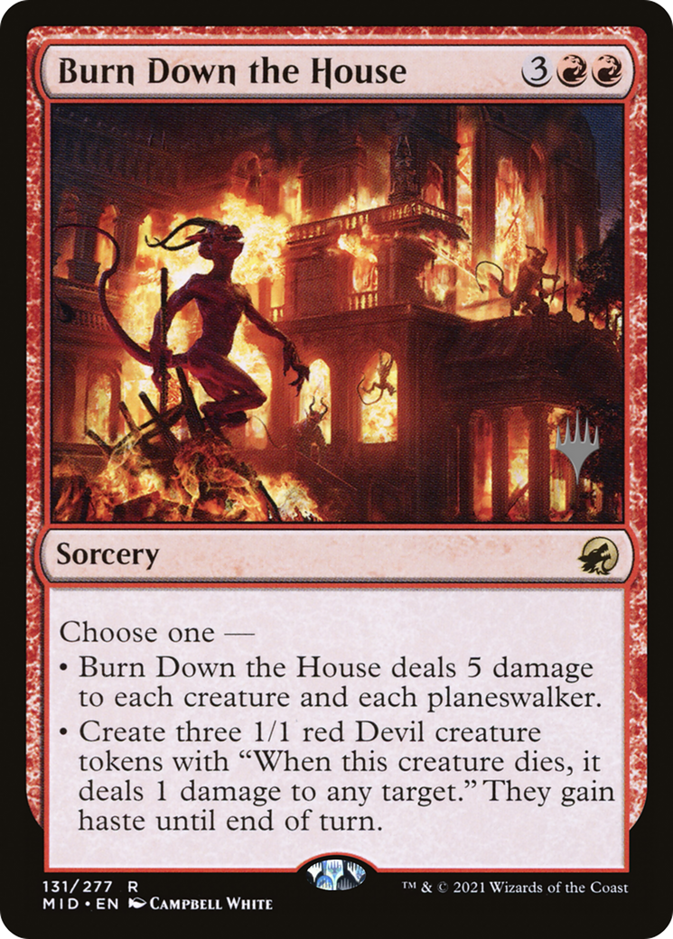 Burn Down the House (Promo Pack) [Innistrad: Midnight Hunt Promos] | Grognard Games