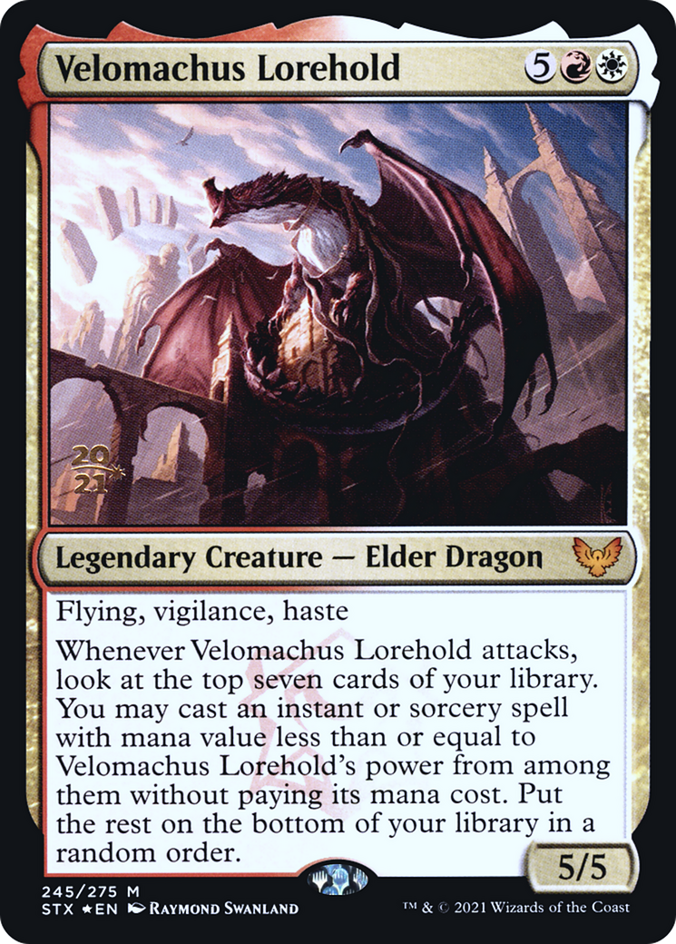 Velomachus Lorehold [Strixhaven: School of Mages Prerelease Promos] | Grognard Games