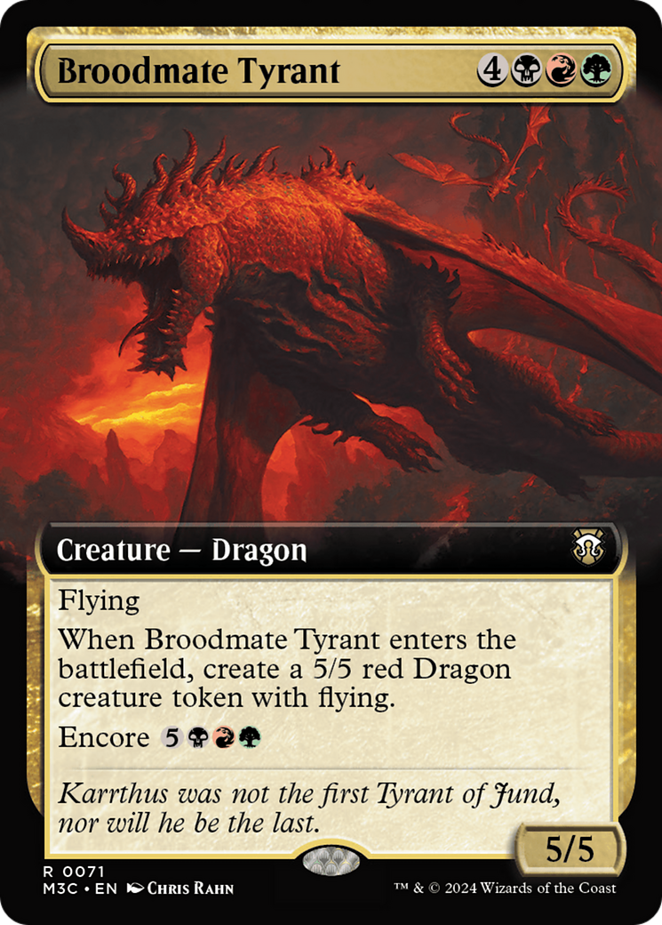 Broodmate Tyrant (Extended Art) [Modern Horizons 3 Commander] | Grognard Games