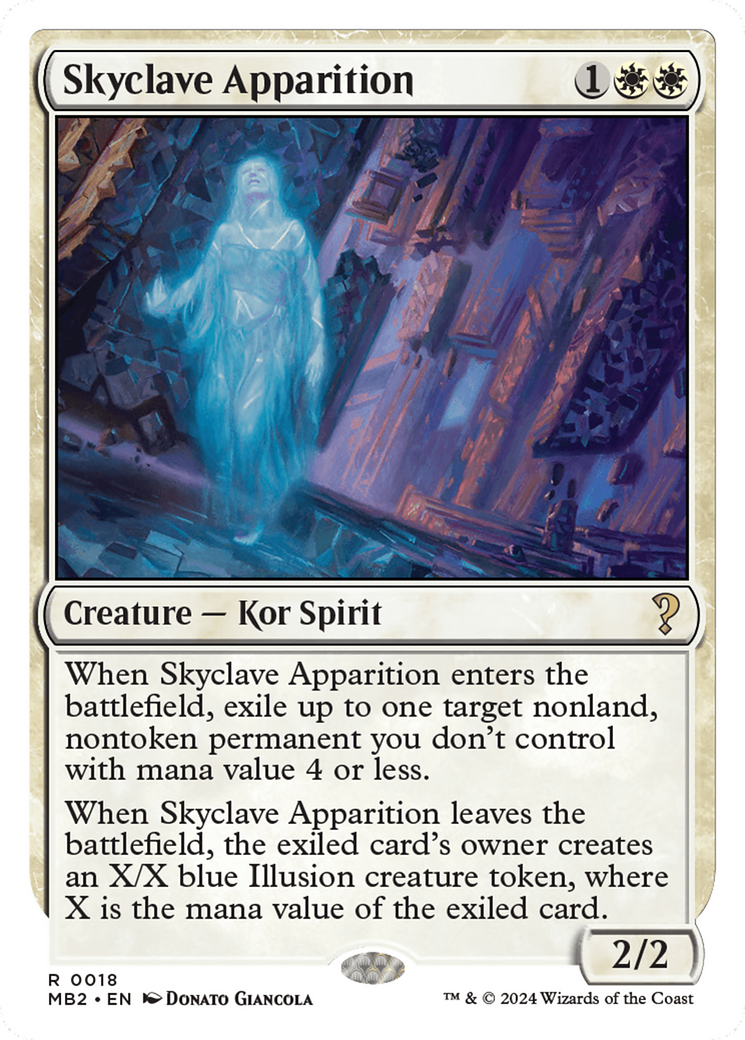 Skyclave Apparition (White Border) [Mystery Booster 2] | Grognard Games