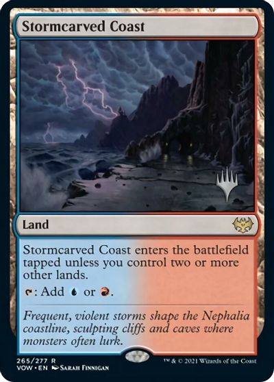 Stormcarved Coast (Promo Pack) [Innistrad: Crimson Vow Promos] | Grognard Games