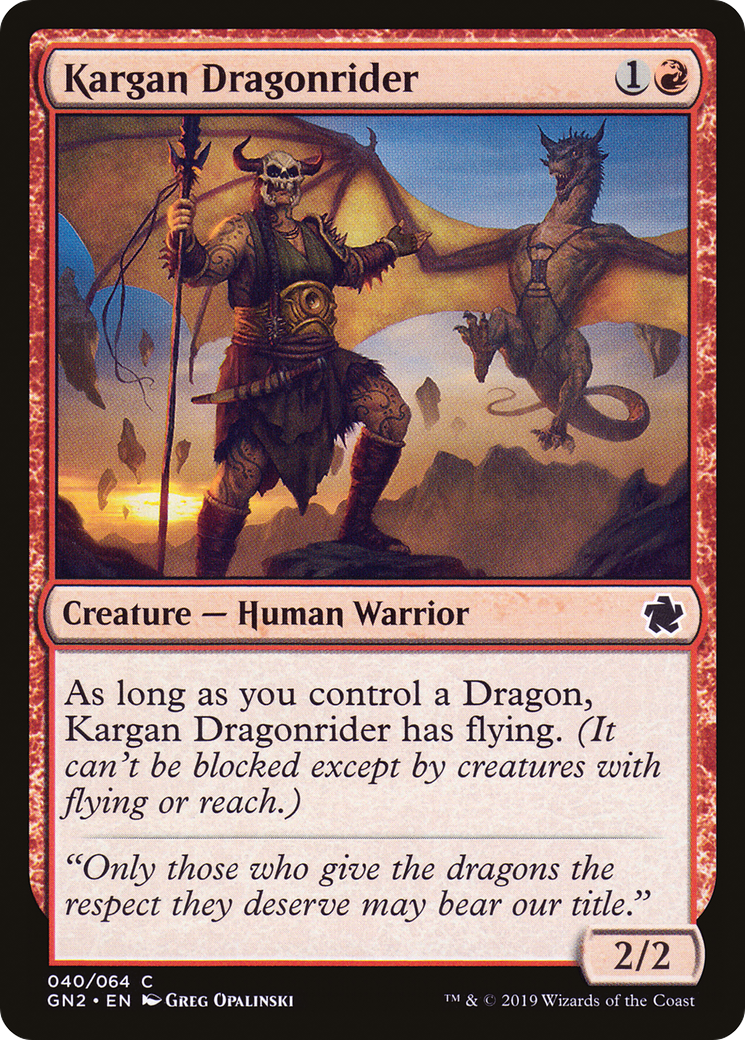 Kargan Dragonrider [Game Night 2019] | Grognard Games