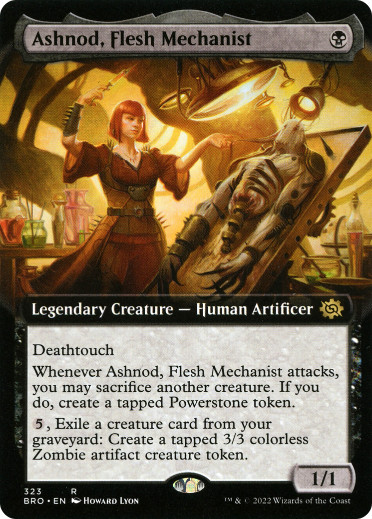 Ashnod, Flesh Mechanist (Extended Art) [The Brothers' War] | Grognard Games