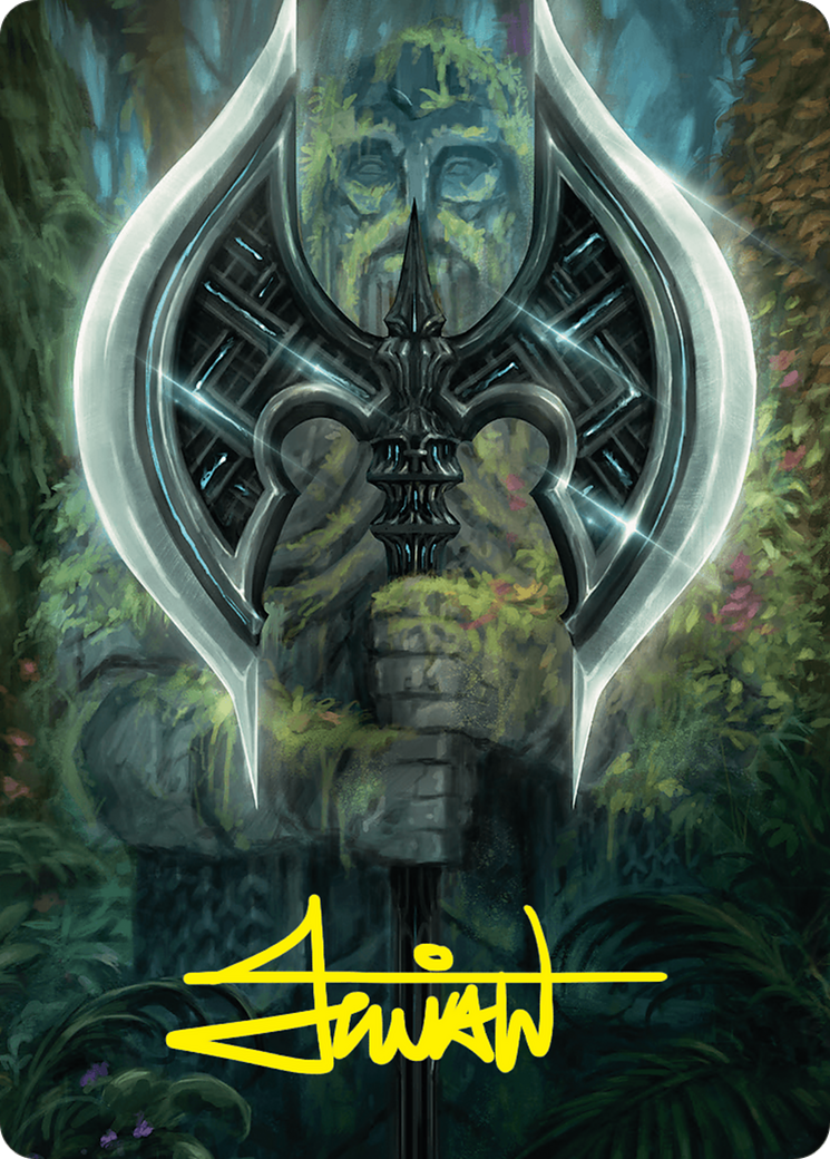 Leyline Axe Art Card (49/54) (Gold-Stamped Signature) [Foundations Art Series] | Grognard Games