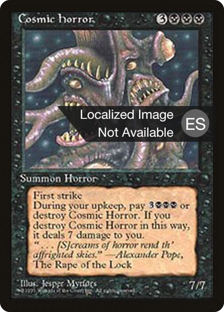 Cosmic Horror [Fourth Edition (Foreign Black Border)] | Grognard Games