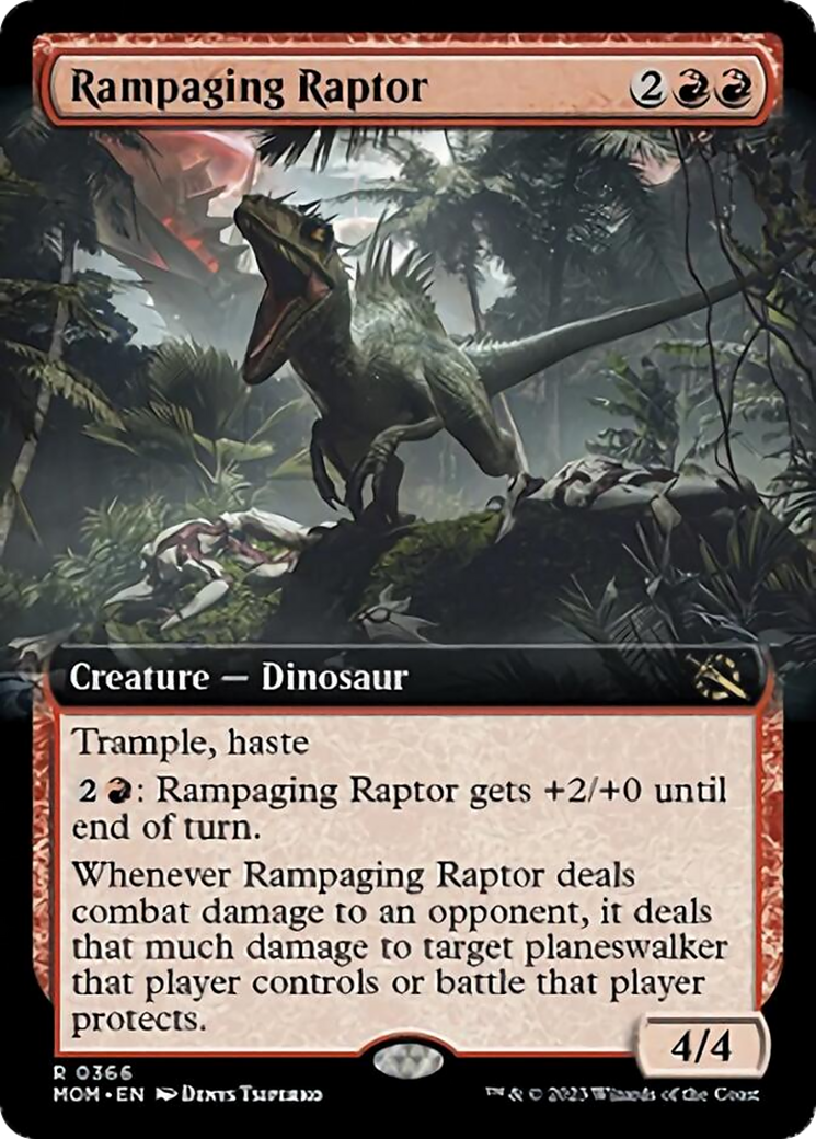 Rampaging Raptor (Extended Art) [March of the Machine] | Grognard Games