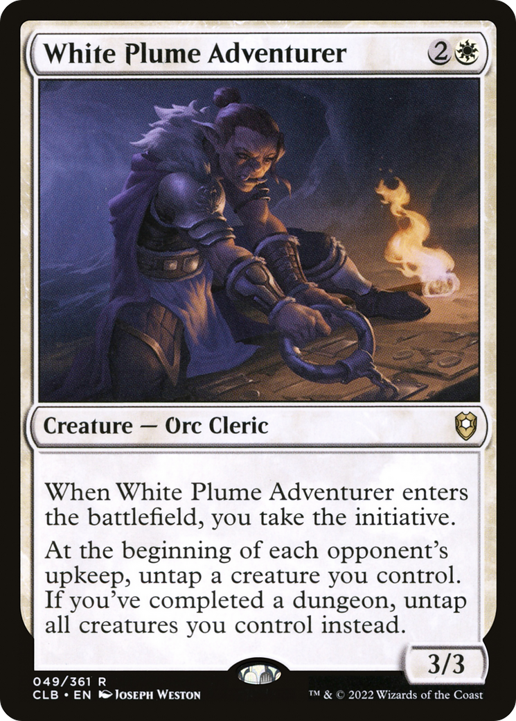 White Plume Adventurer [Commander Legends: Battle for Baldur's Gate] | Grognard Games