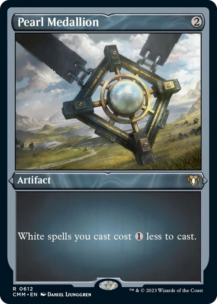 Pearl Medallion (Foil Etched) [Commander Masters] | Grognard Games