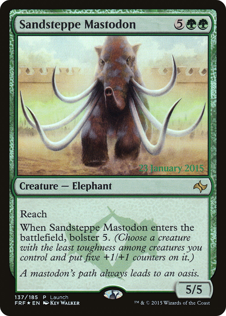 Sandsteppe Mastodon (Launch) [Fate Reforged Prerelease Promos] | Grognard Games