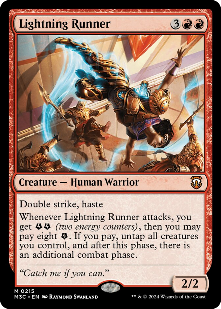 Lightning Runner (Ripple Foil) [Modern Horizons 3 Commander] | Grognard Games
