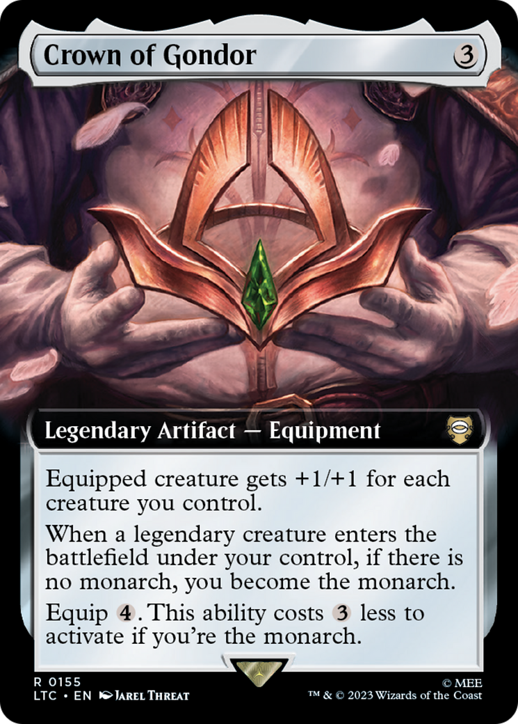 Crown of Gondor (LTC-155) - Tales of Middle-earth Commander: (Extended Art) Foil | Grognard Games