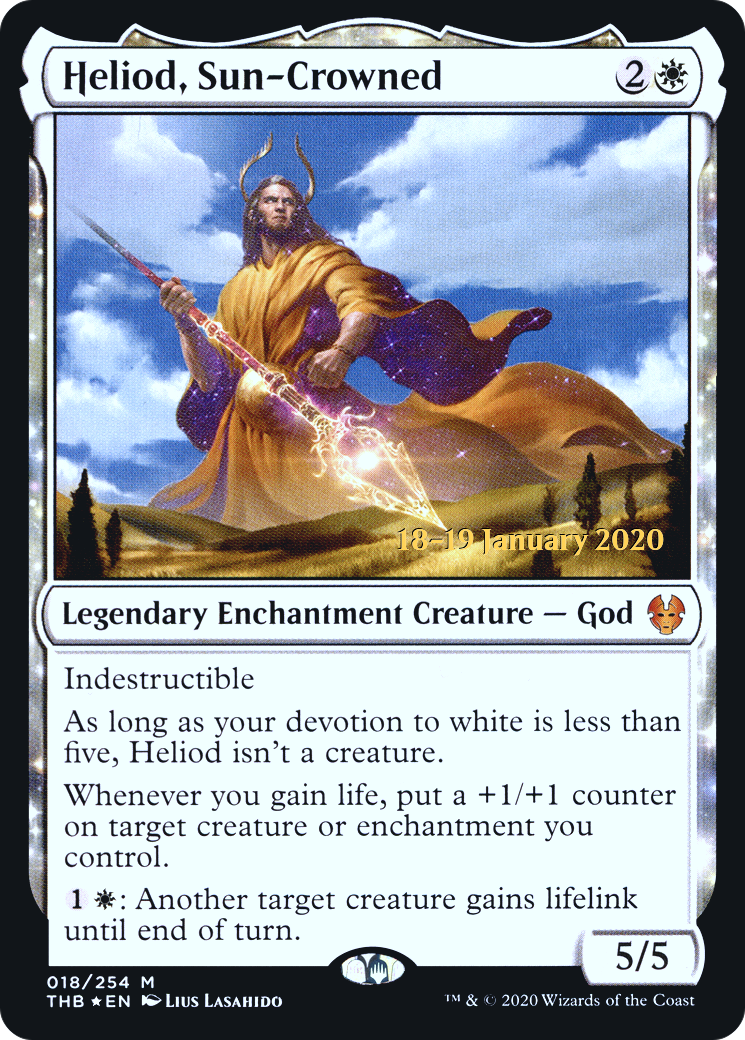 Heliod, Sun-Crowned [Theros Beyond Death Prerelease Promos] | Grognard Games