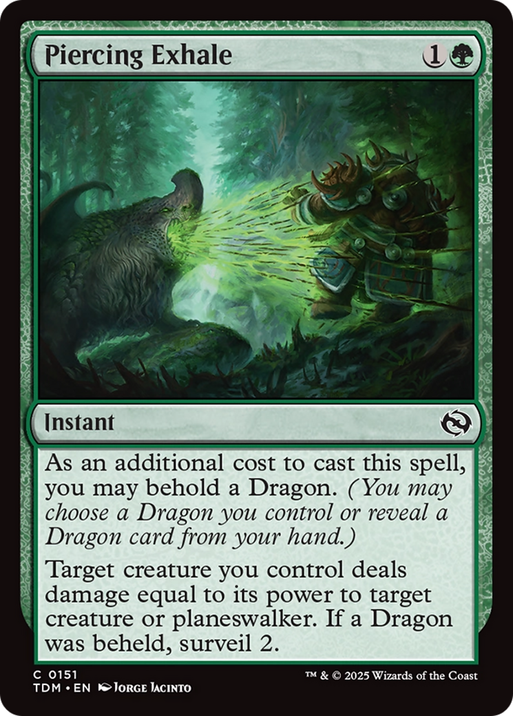 Piercing Exhale [Tarkir: Dragonstorm] | Grognard Games