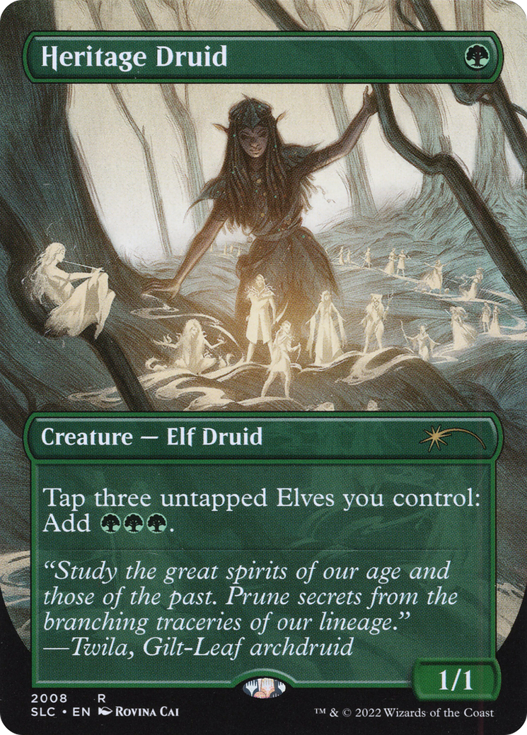 Heritage Druid (Borderless) [Secret Lair 30th Anniversary Countdown Kit] | Grognard Games