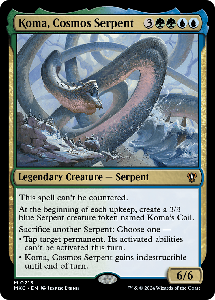 Koma, Cosmos Serpent [Murders at Karlov Manor Commander] | Grognard Games