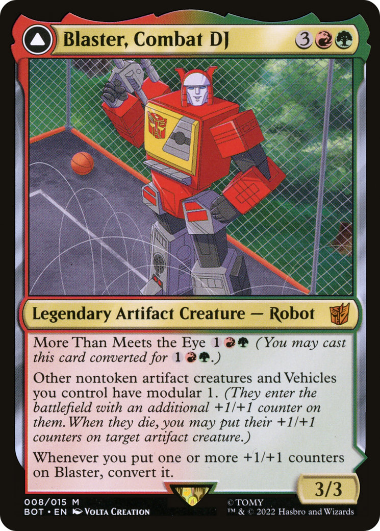 Blaster, Combat DJ // Blaster, Morale Booster [Universes Beyond: Transformers] | Grognard Games