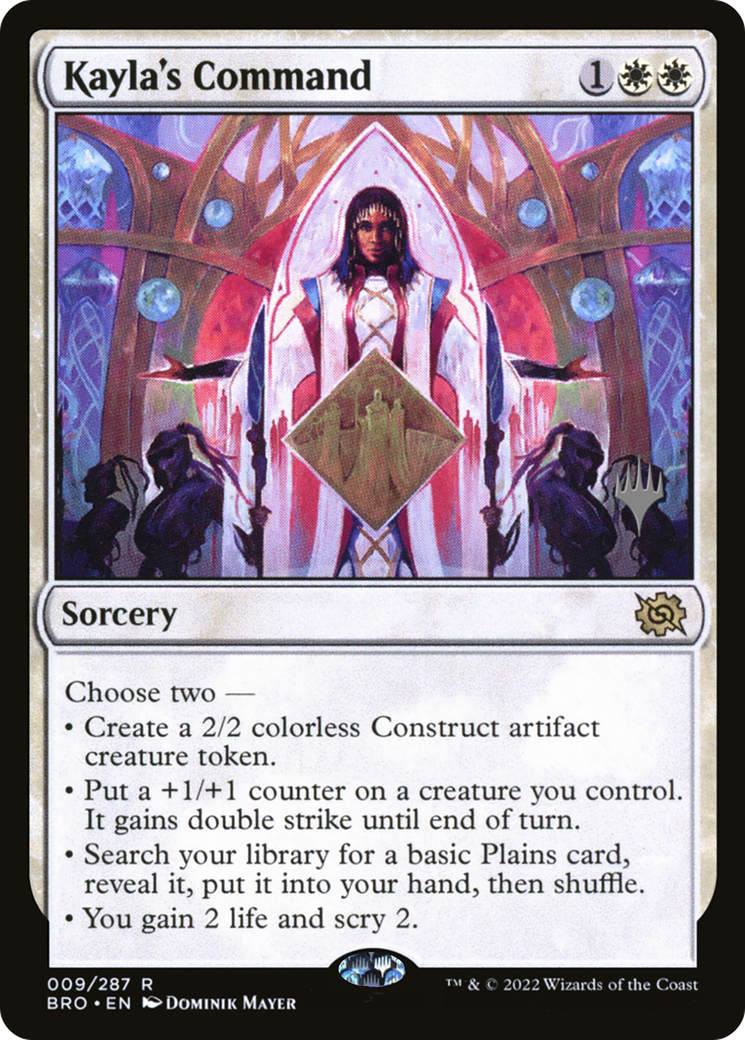 Kayla's Command (Promo Pack) [The Brothers' War Promos] | Grognard Games