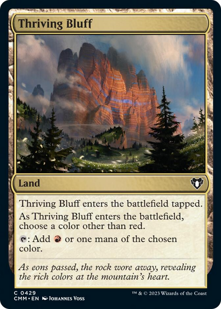 Thriving Bluff [Commander Masters] | Grognard Games