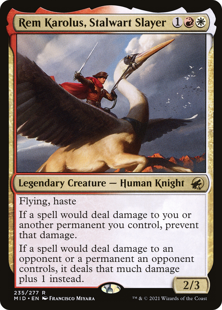 Rem Karolus, Stalwart Slayer [Innistrad: Midnight Hunt] | Grognard Games