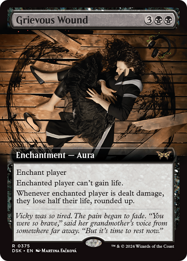 Grievous Wound (Extended Art) [Duskmourn: House of Horror] | Grognard Games