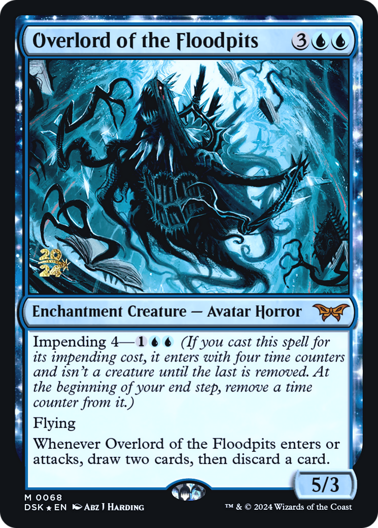 Overlord of the Floodpits [Duskmourn: House of Horror Prerelease Promos] | Grognard Games