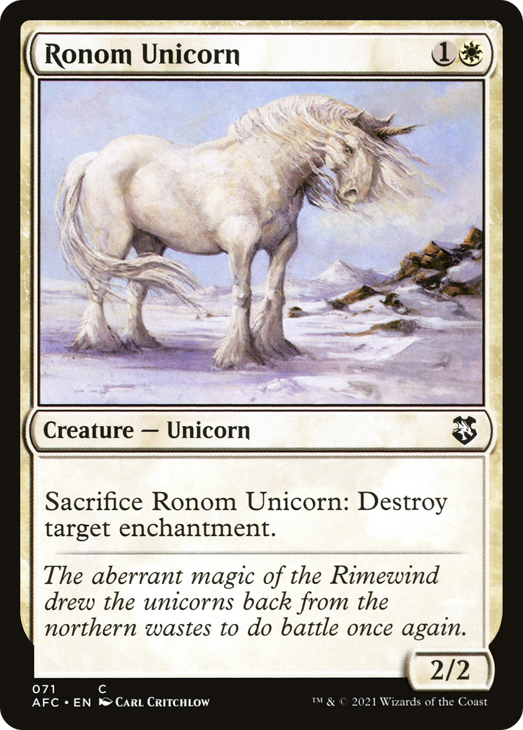 Ronom Unicorn [Dungeons & Dragons: Adventures in the Forgotten Realms Commander] | Grognard Games