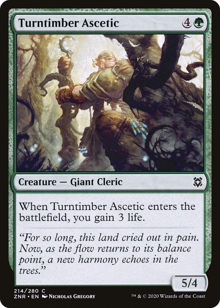Turntimber Ascetic [Zendikar Rising] | Grognard Games