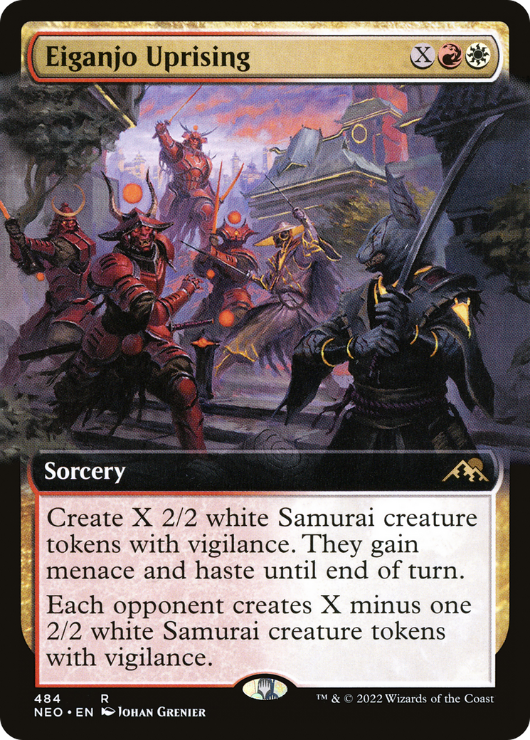 Eiganjo Uprising (Extended Art) [Kamigawa: Neon Dynasty] | Grognard Games