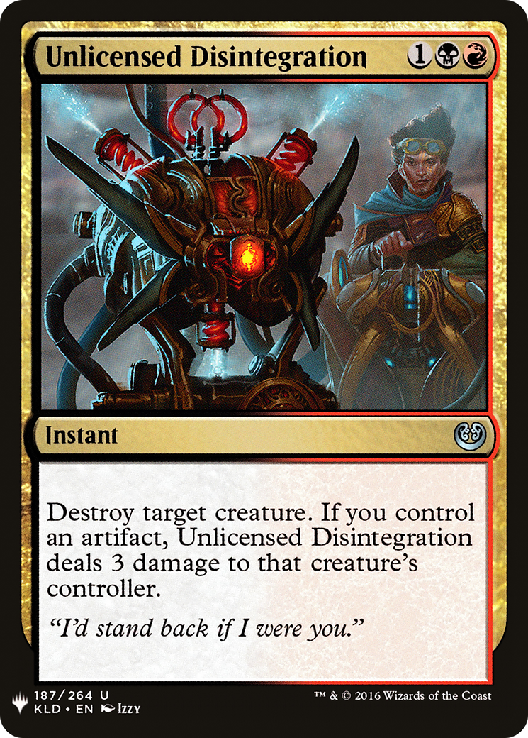 Unlicensed Disintegration [Mystery Booster] | Grognard Games