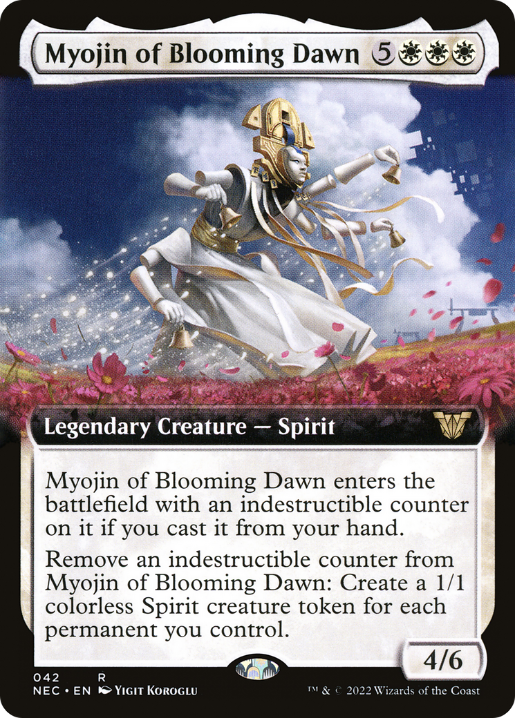 Myojin of Blooming Dawn (Extended) [Kamigawa: Neon Dynasty Commander] | Grognard Games