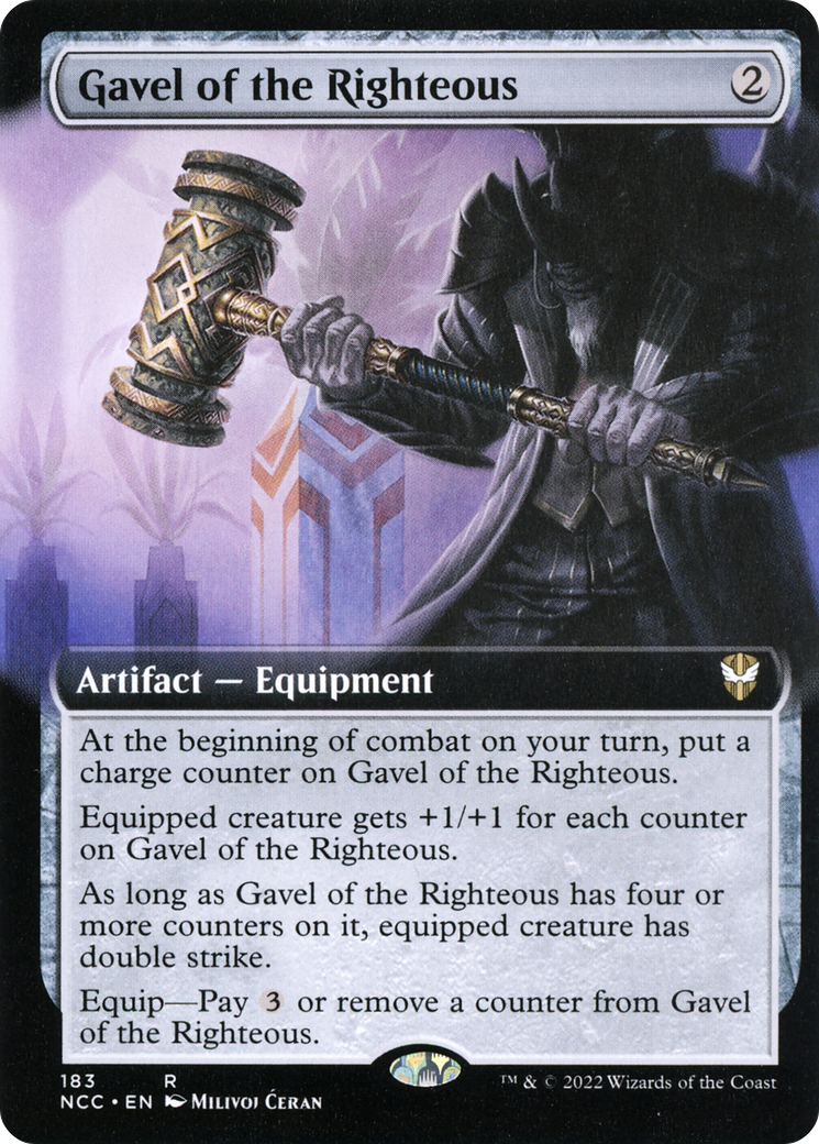 Gavel of the Righteous (Extended Art) [Streets of New Capenna Commander] | Grognard Games