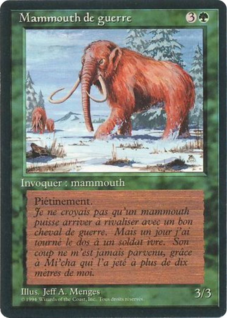 War Mammoth [Foreign Black Border] | Grognard Games