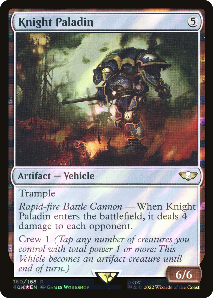 Knight Paladin (Surge Foil) [Universes Beyond: Warhammer 40,000] | Grognard Games