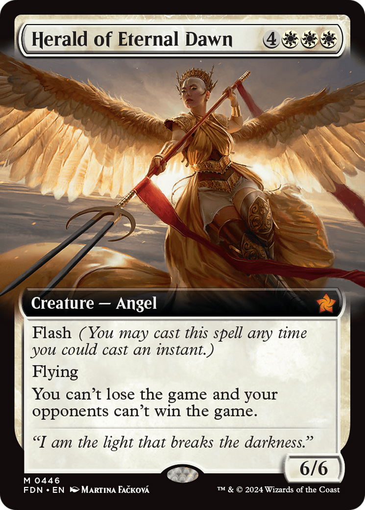 Herald of Eternal Dawn (FDN-446) - Foundations: (Extended Art) Foil | Grognard Games