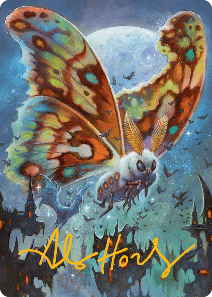 Luminous Broodmoth Art Card (Gold-Stamped Signature) [Bloomburrow Art Series] | Grognard Games