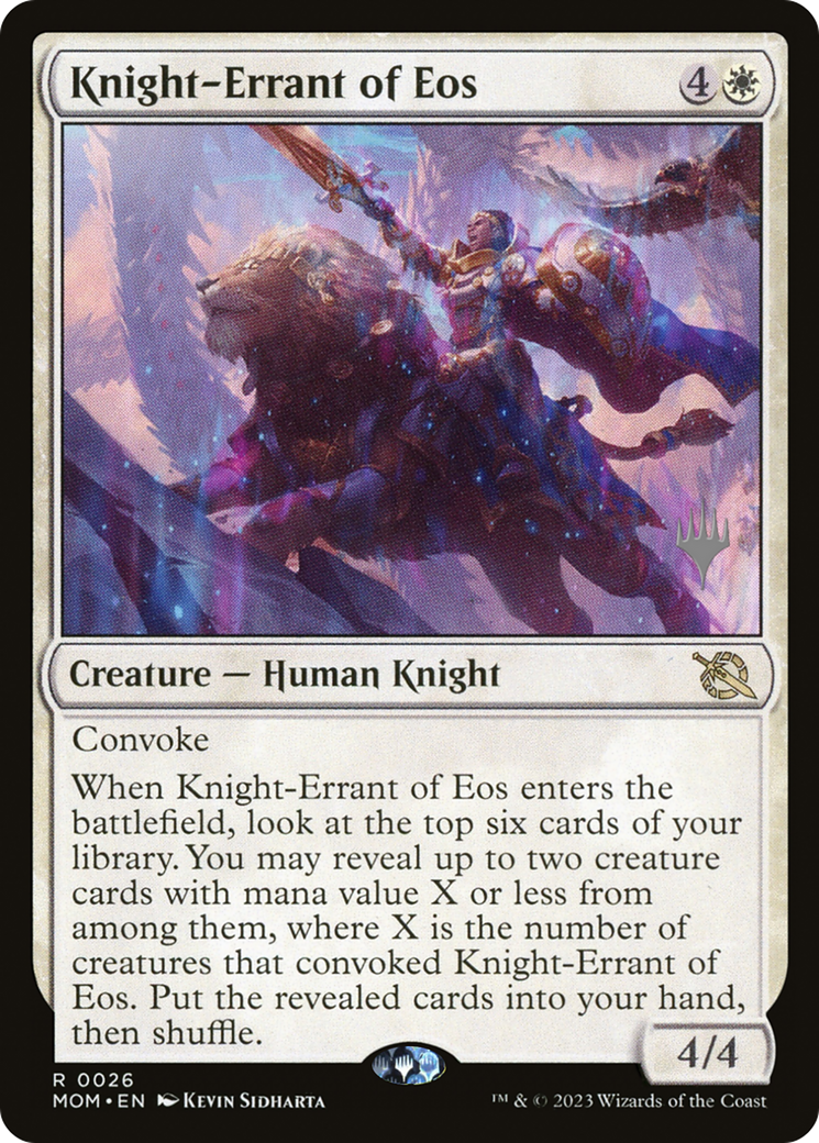 Knight-Errant of Eos (Promo Pack) [March of the Machine Promos] | Grognard Games