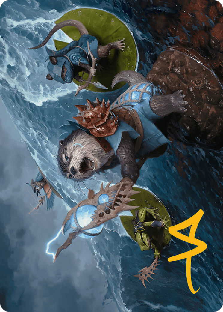 Valley Floodcaller Art Card (Gold-Stamped Signature) [Bloomburrow Art Series] | Grognard Games