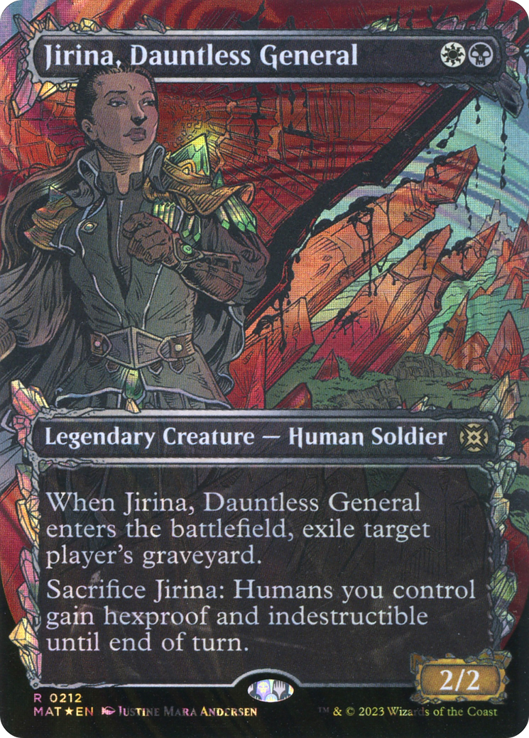 Jirina, Dauntless General (Showcase Halo Foil) [March of the Machine: The Aftermath] | Grognard Games
