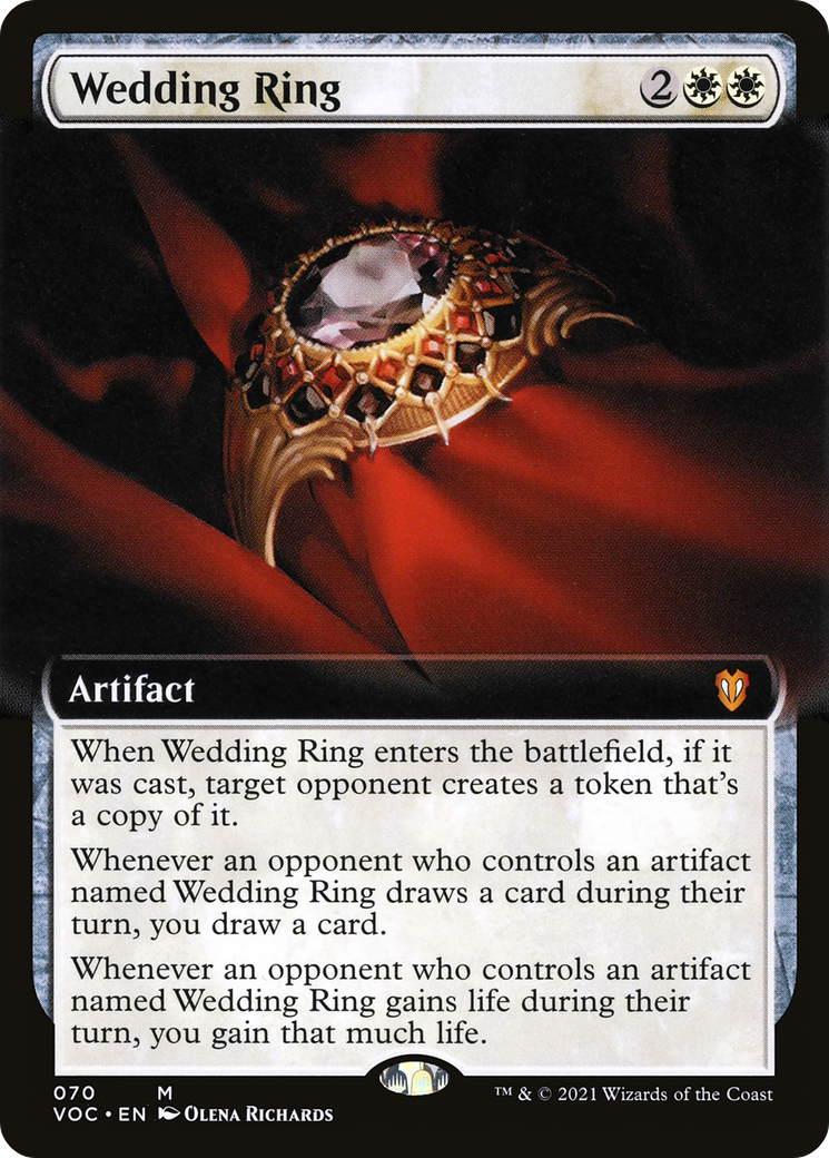 Wedding Ring (Extended) [Innistrad: Crimson Vow Commander] | Grognard Games