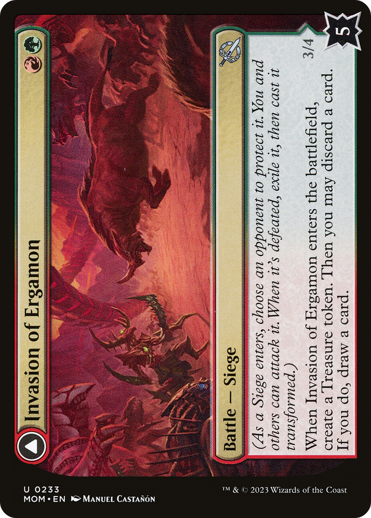 Invasion of Ergamon // Truga Cliffcharger [March of the Machine] | Grognard Games