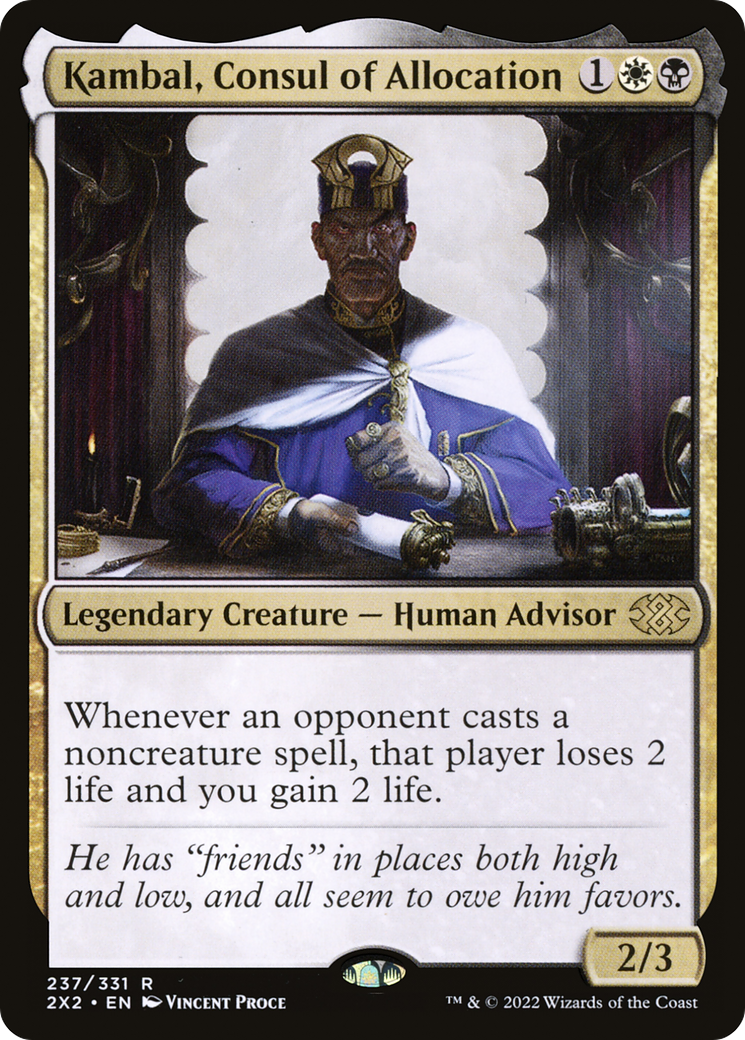 Kambal, Consul of Allocation [Double Masters 2022] | Grognard Games