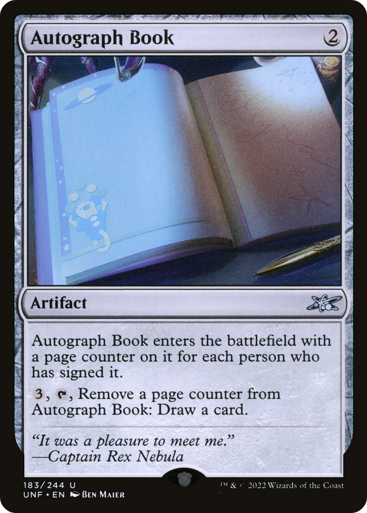 Autograph Book [Unfinity] | Grognard Games